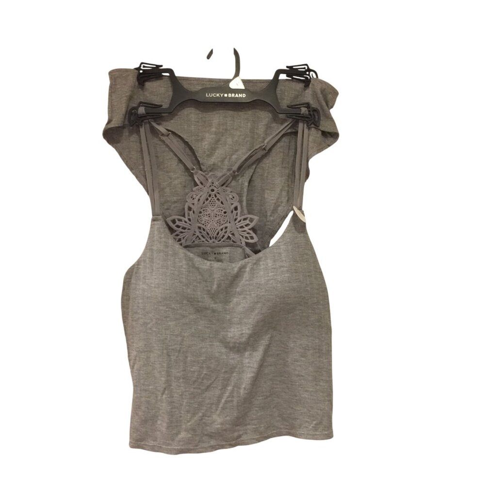 Lucky Brand Ladies Medium 2 Piece Set Camisole Hipsters Gray